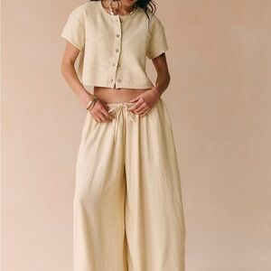 free people Set The Vibes Pant Set